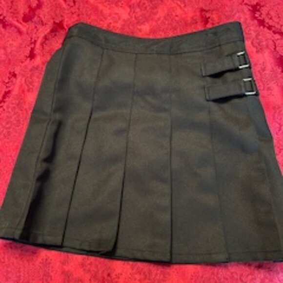 Girls School Uniform Skorts-Black (2 skorts) - Picture 1 of 5